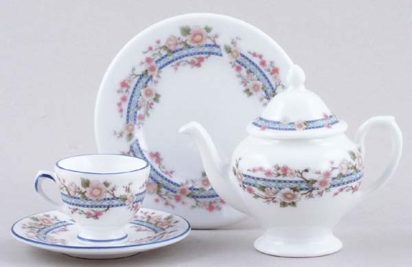 Miniature Teapot, Plate and Cup and Saucer c1980s